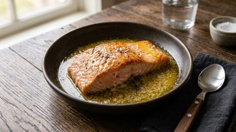 pan seared salmon fillet butter