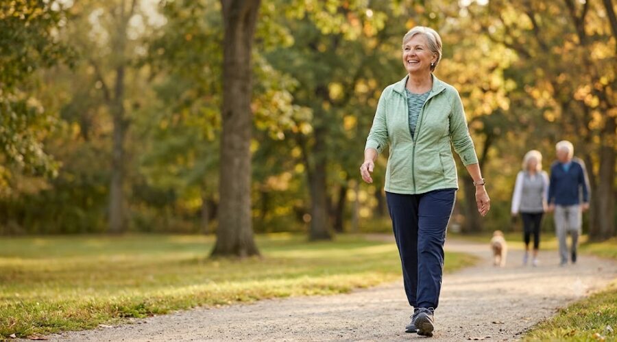 Low impact aerobic exercise for seniors