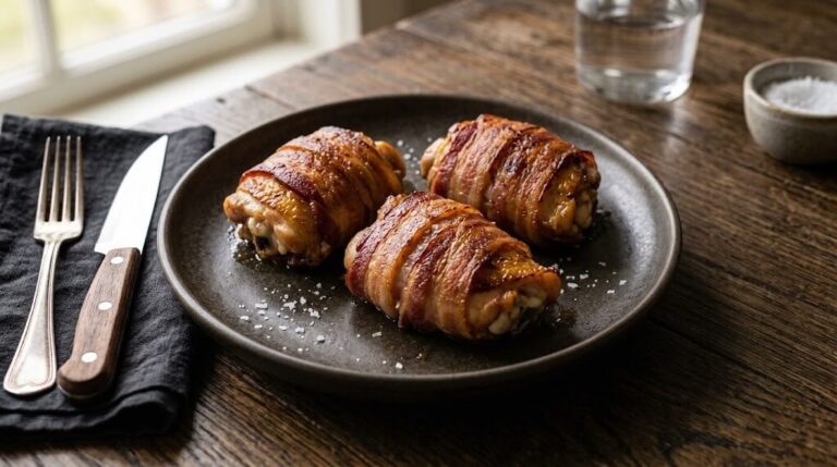 bacon wrapped chicken thighs baked