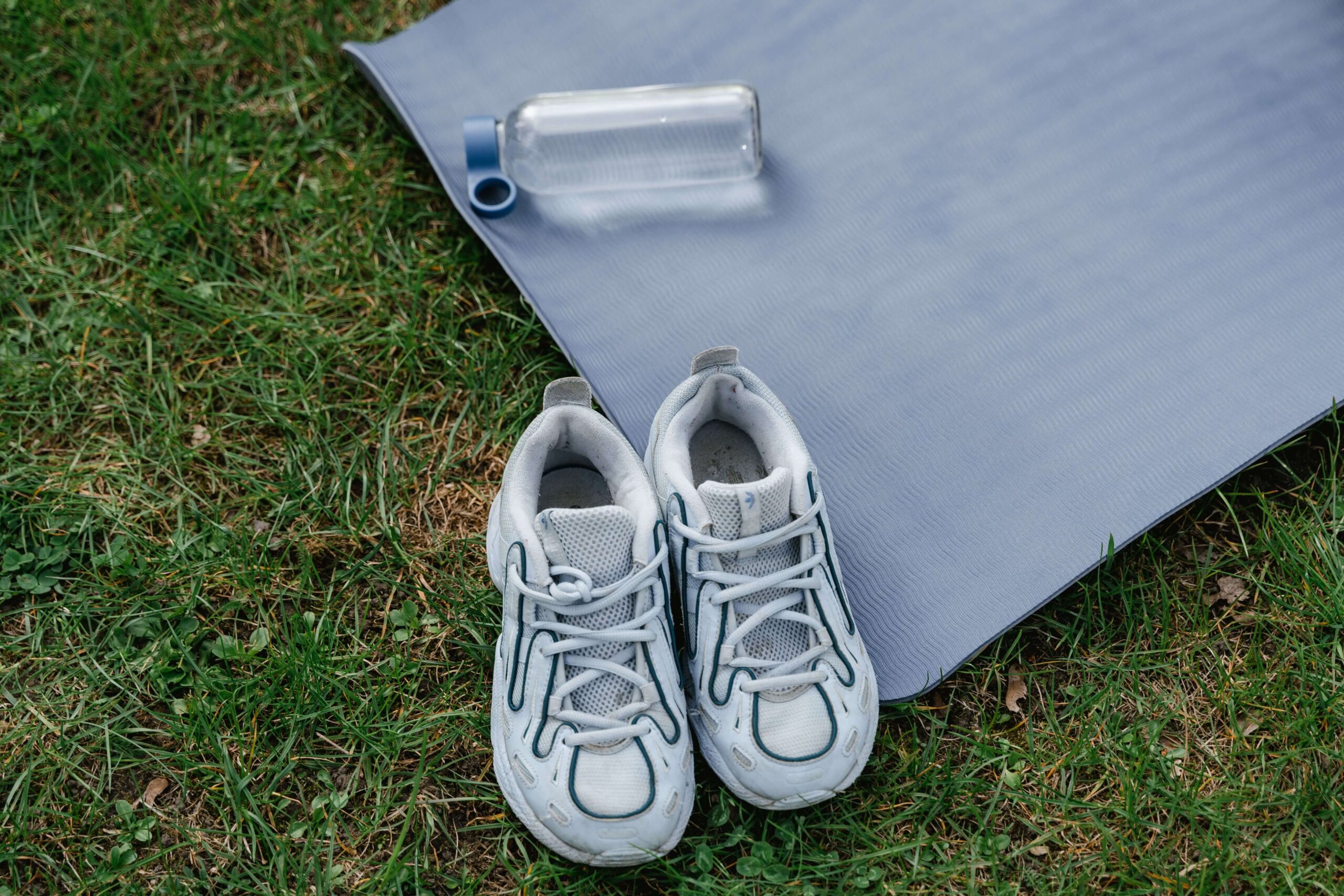 preparing for a short weekend workout after morning coffee