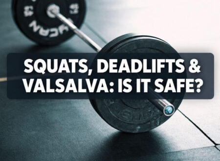 Man bracing for a heavy barbell lift, illustrating the varicocele, Valsalva, squats and deadlifts connection