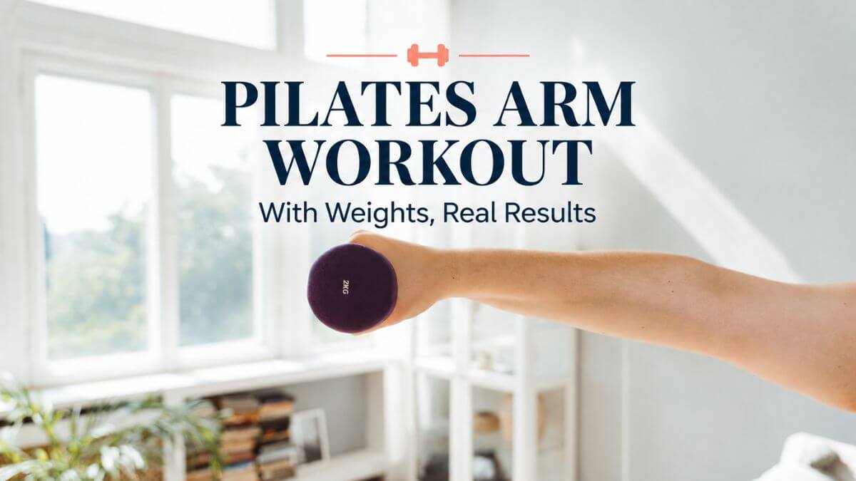 person performing Pilates arm workout